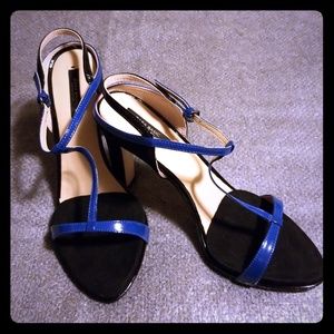 Black & blue Zara heels